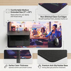 Cafe Vibes Aesthetic Desk Mat Mouse Pad