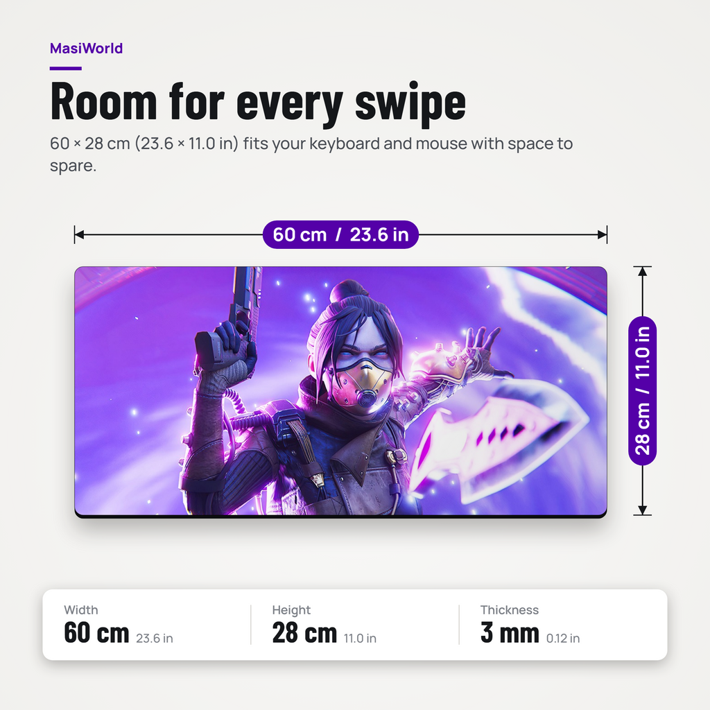 Apex Gaming Laptop Mouse Pad