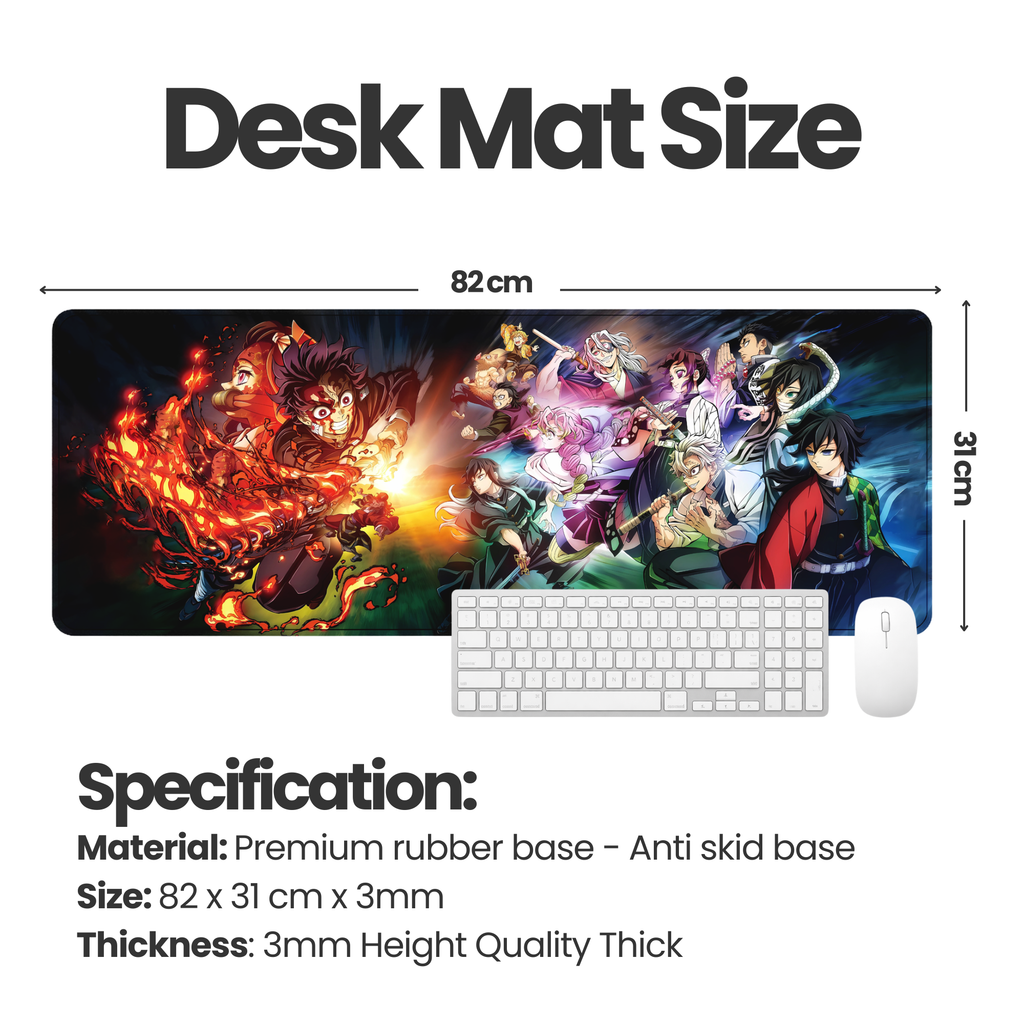 Epic Anime Battle Desk Mat Mouse Pad