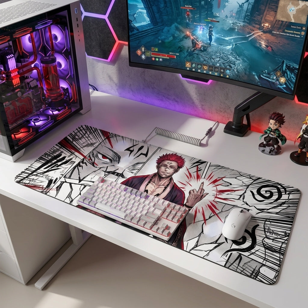 Crimson Dominion Desk Mat Mouse Pad