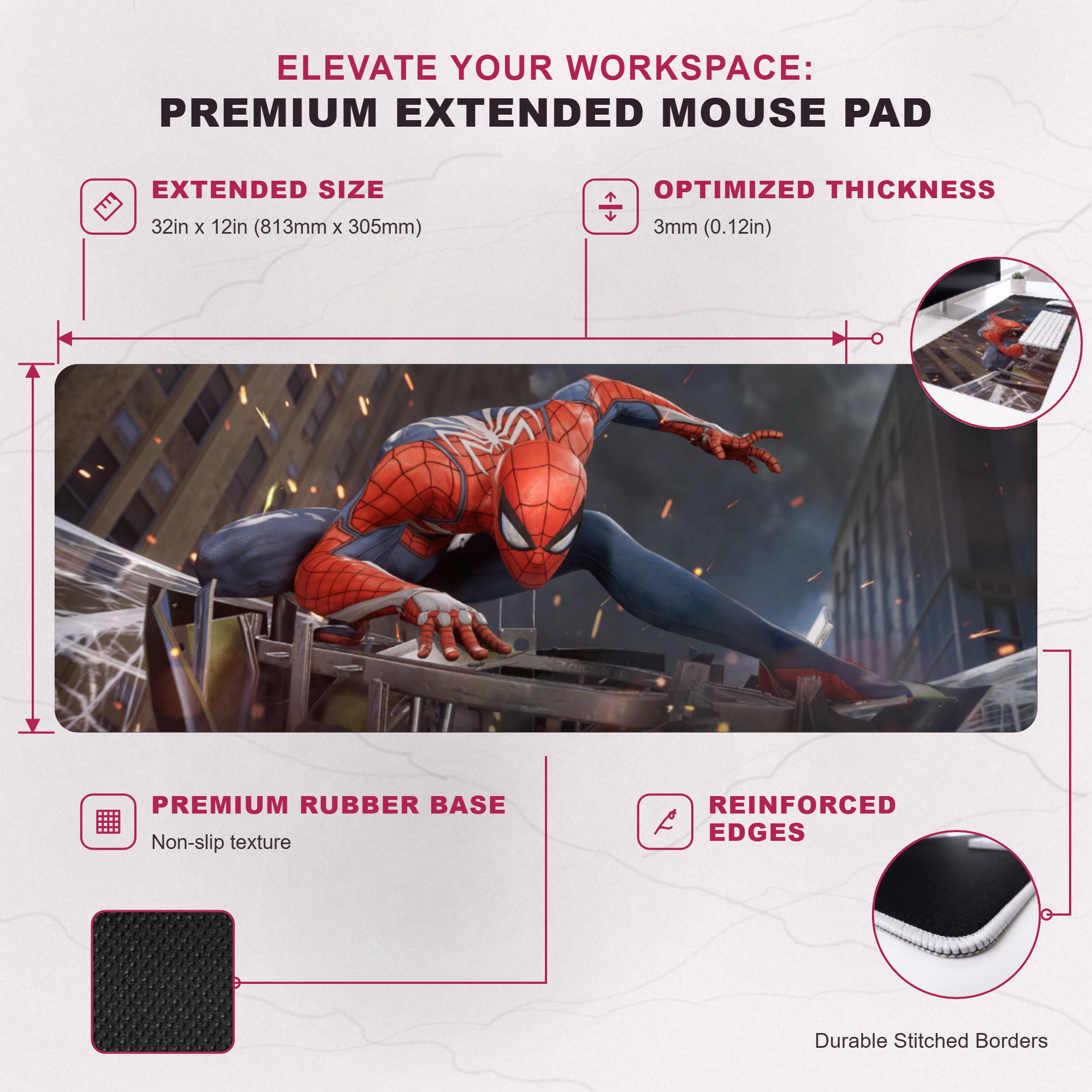 Spidey Desk Mat Mouse Pad