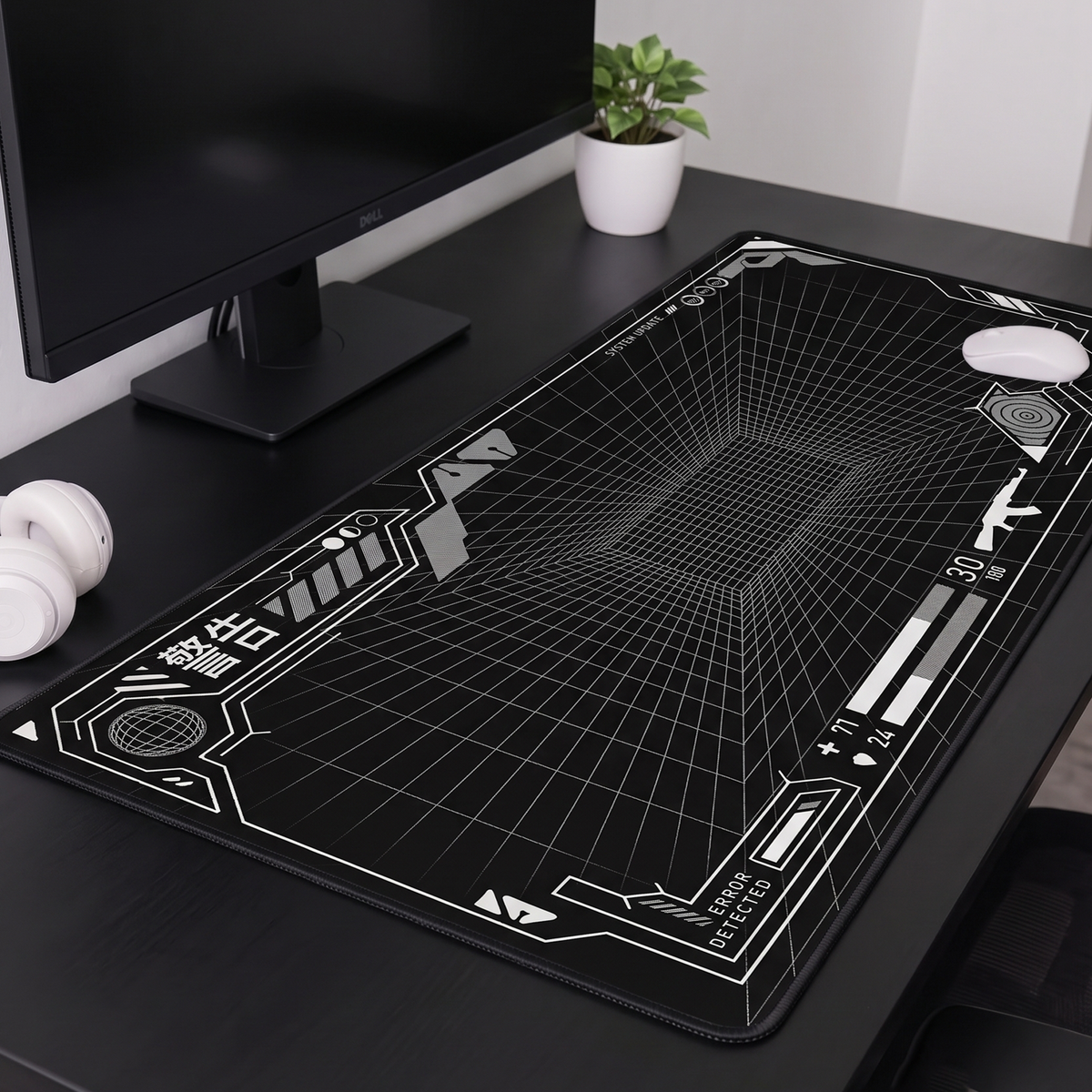 Gaming HUD Desk Mat Mouse Pad