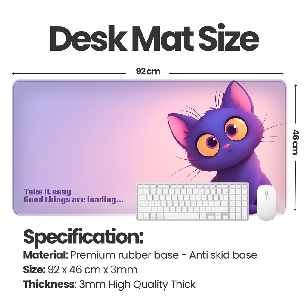 Good Things Loading Desk Mat Mouse Pad