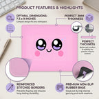 Cute Pink Kawaii Mouse Pad