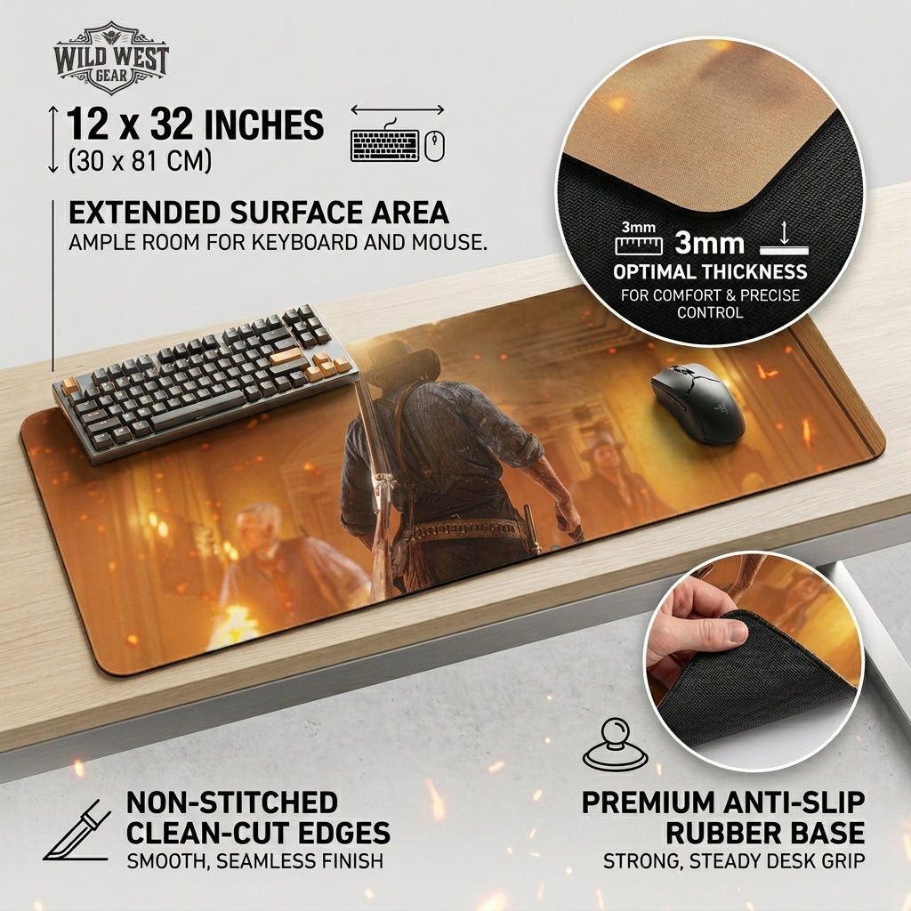 Redemption Outlaw Desk Mat Mouse Pad