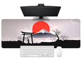 Crimson Horizon Desk Mat Mouse Pad
