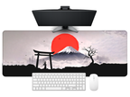 Crimson Horizon Desk Mat Mouse Pad