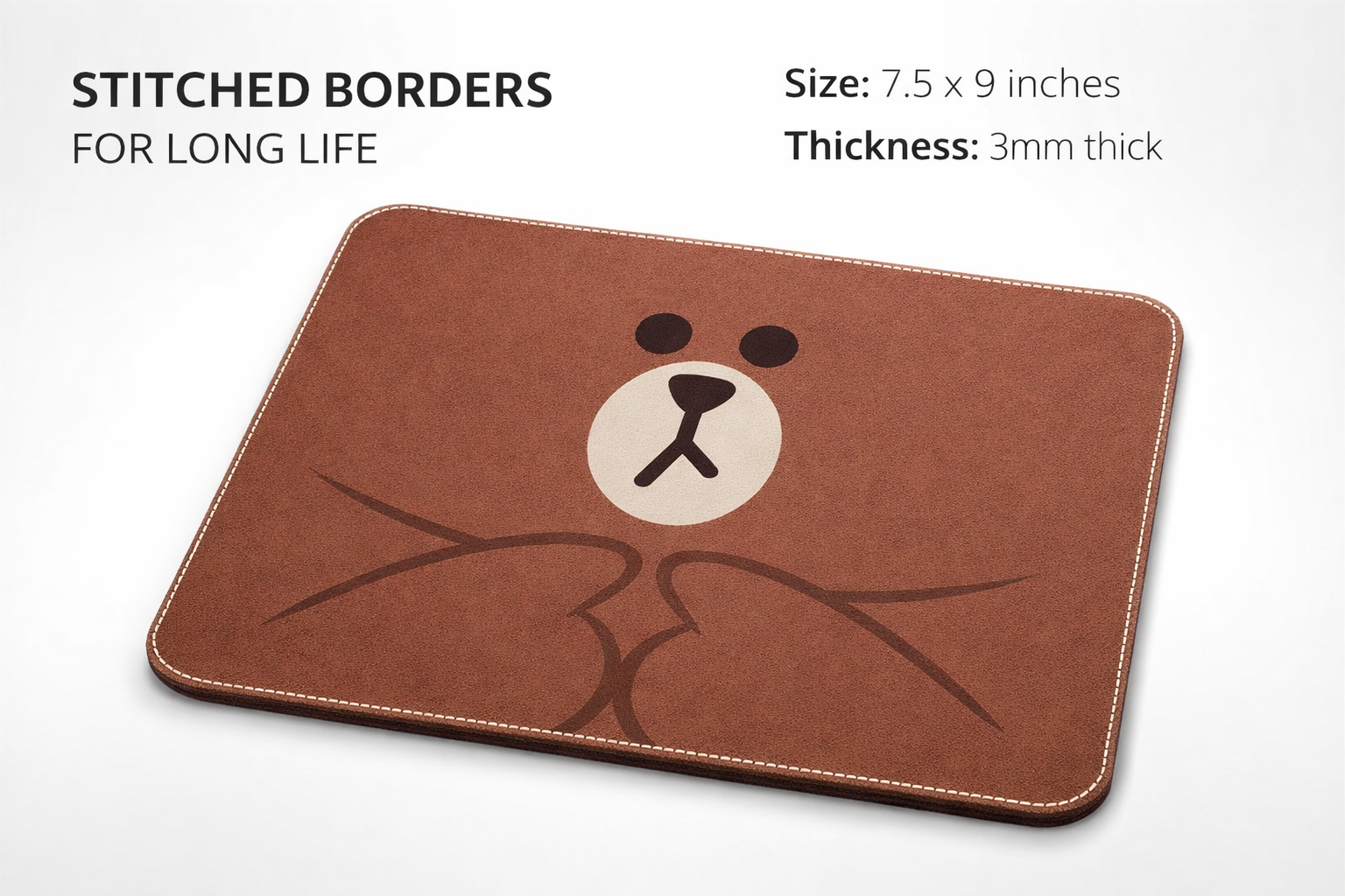 Brown Bear Mouse Pad