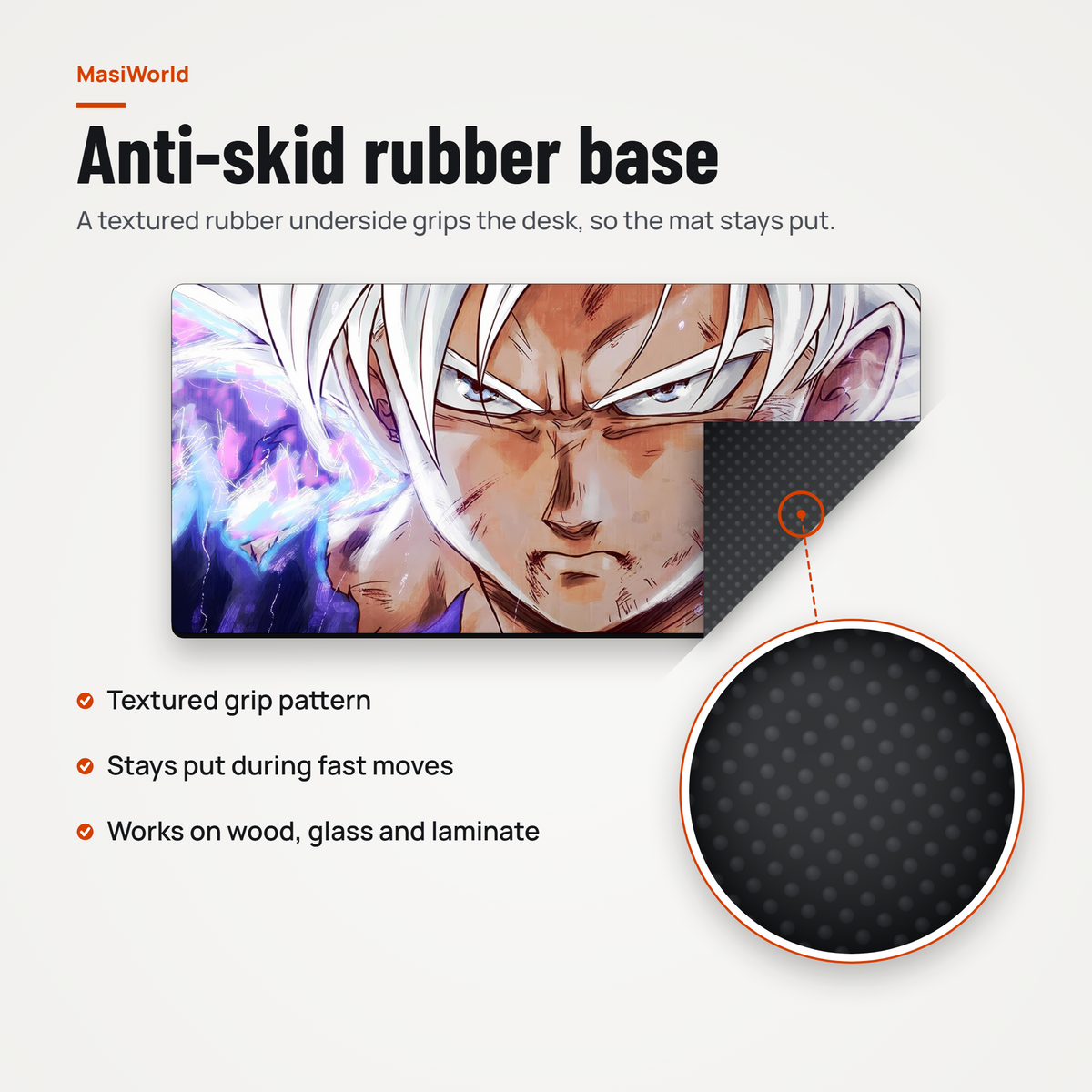 Fierce Aura Anime Desk Mat Mouse Pad