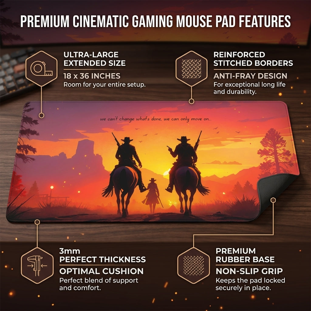 Sunset Riders Desk Mat Mouse Pad