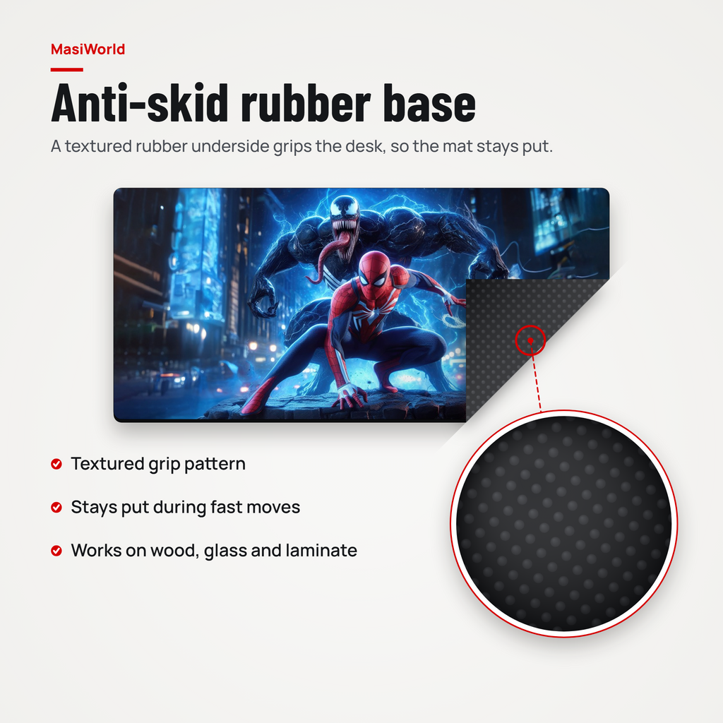Venomous Spider Duo Desk Mat Mouse Pad