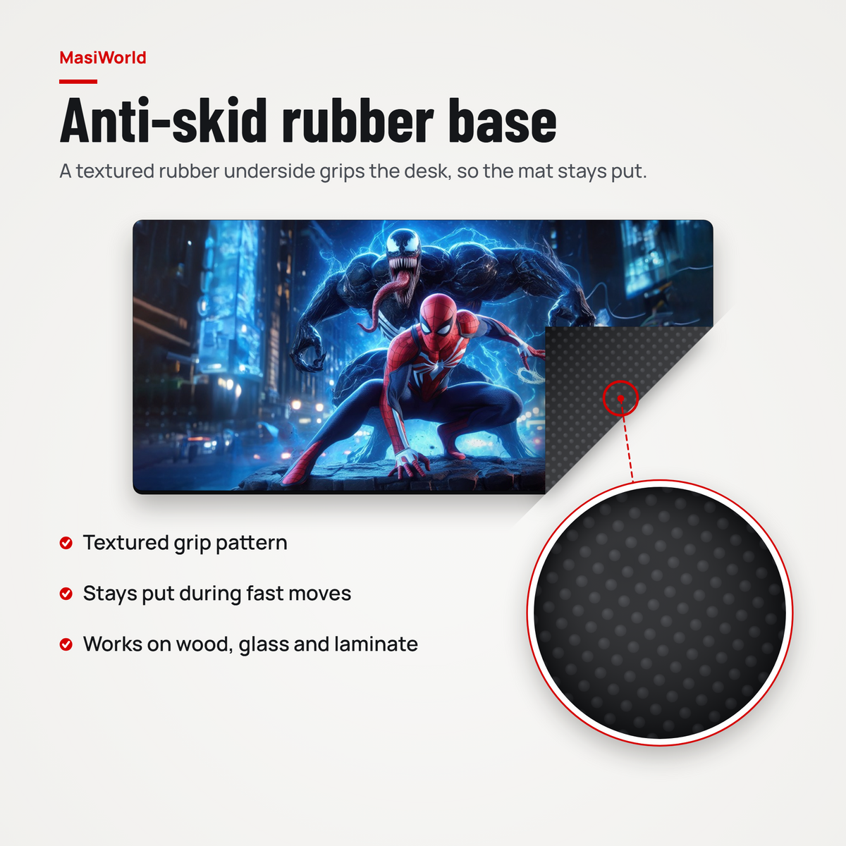 Venomous Spider Duo Desk Mat Mouse Pad