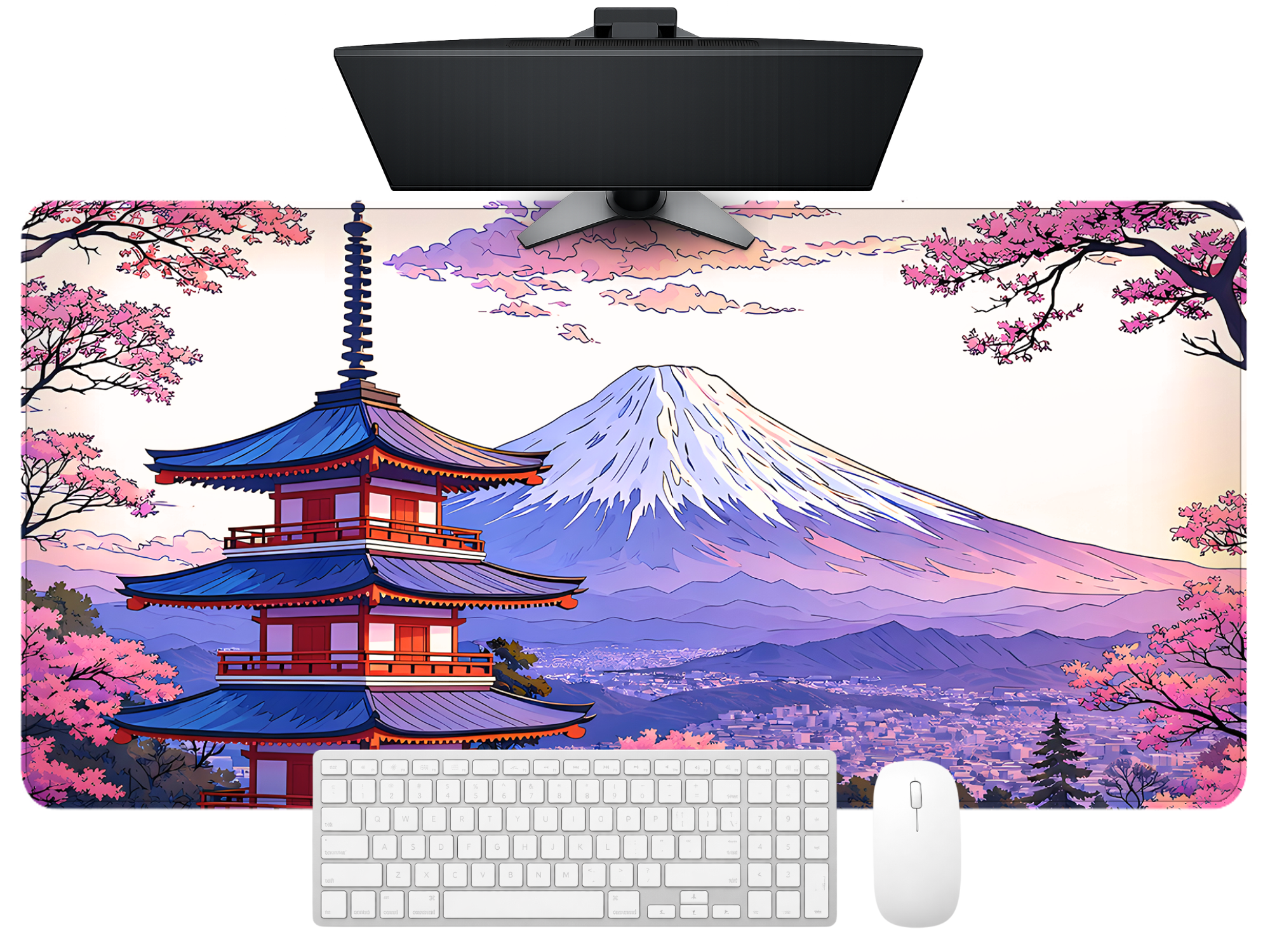 Sakura Horizon Desk Mat Mouse Pad