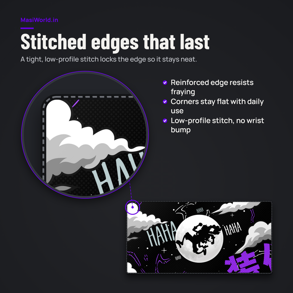Abstract Shadow Moon Desk Mat Mouse Pad