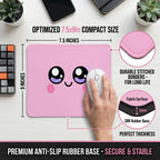 Cute Pink Kawaii Mouse Pad