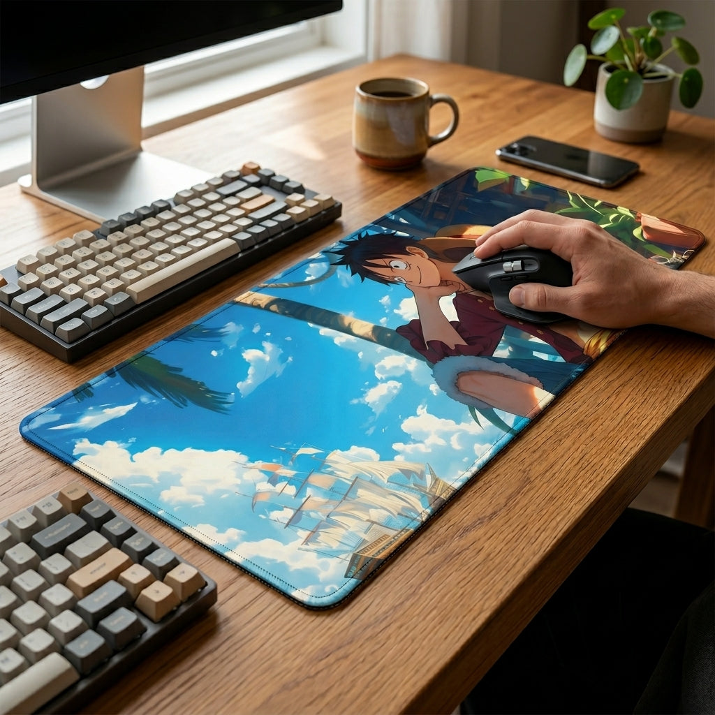 Sunny Voyage Desk Mat Mouse Pad