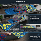 Vibrant Emoji Splash Desk Mat Mouse Pad