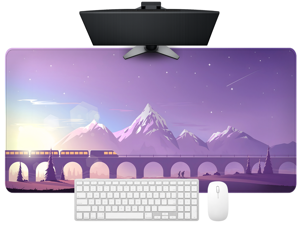 Aurora Valley Desk Mat Mouse Pad
