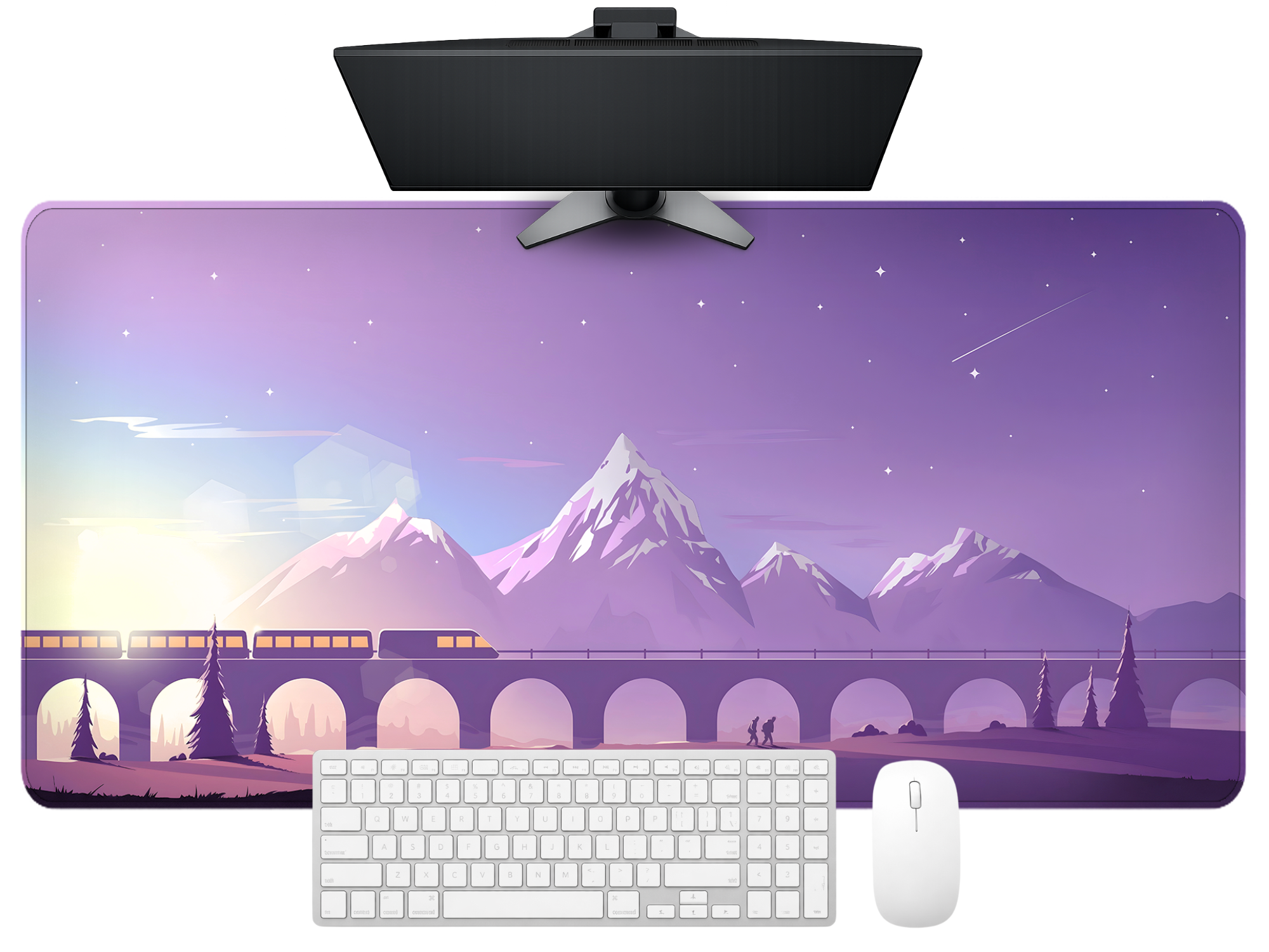 Aurora Valley Desk Mat Mouse Pad