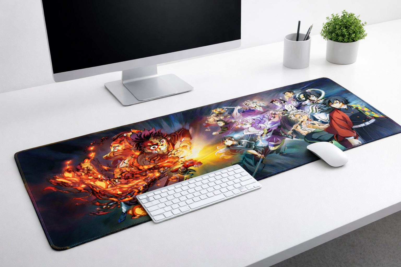 Epic Anime Battle Desk Mat Mouse Pad