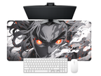 Monochrome Anime Style Desk Mat Mouse Pad