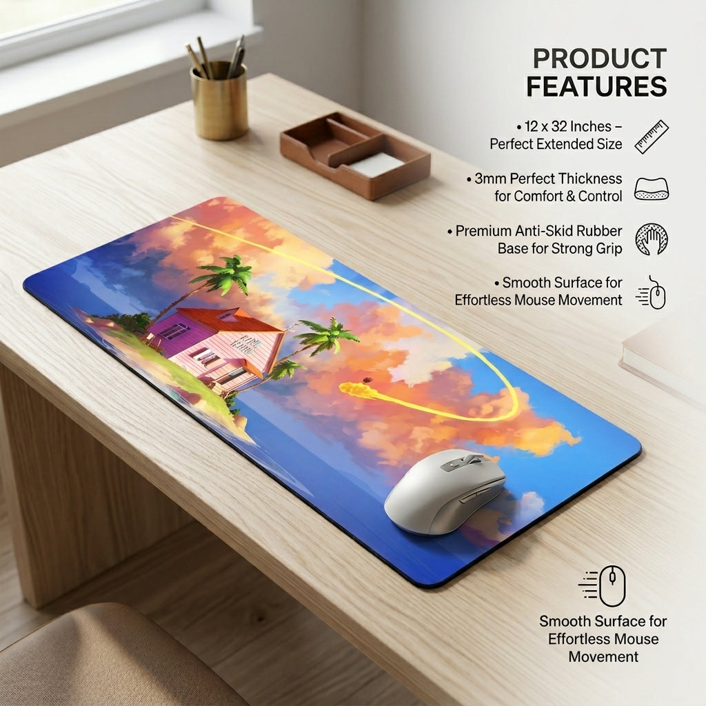 Tropical Sky Island Desk Mat Mouse Pad