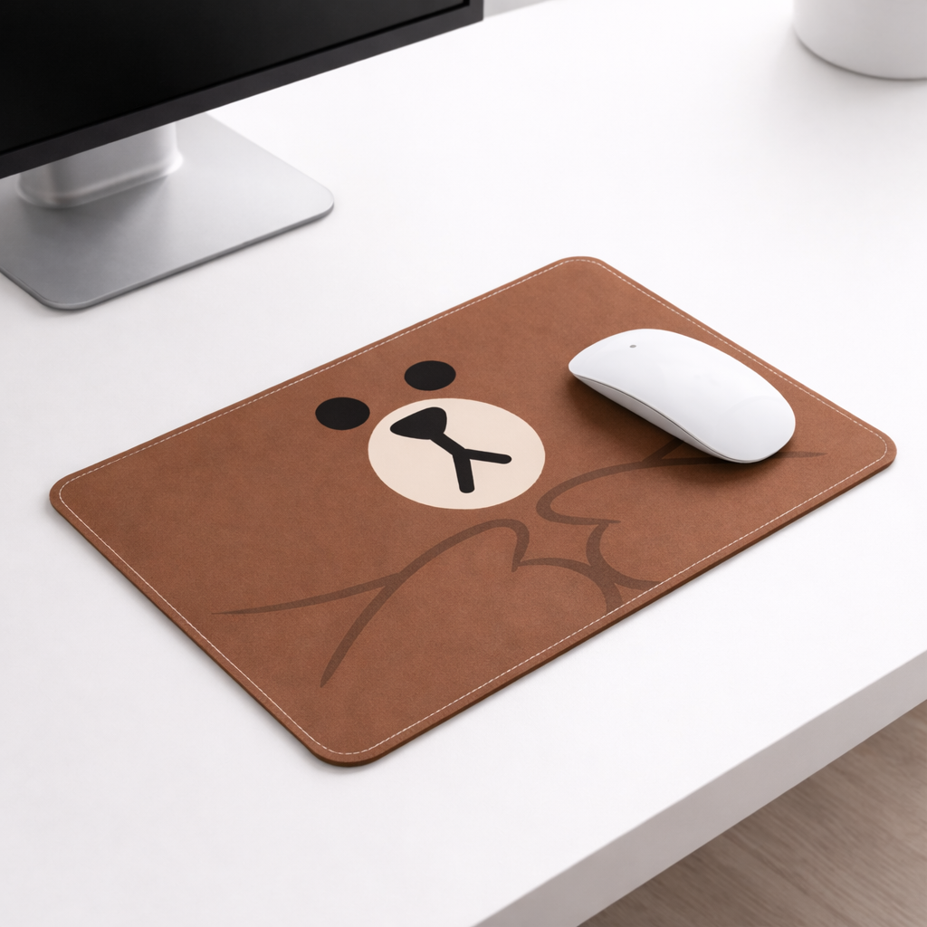 Brown Bear Mouse Pad