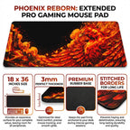 Blaze Phoenix – Firestorm Desk Mat Mouse Pad
