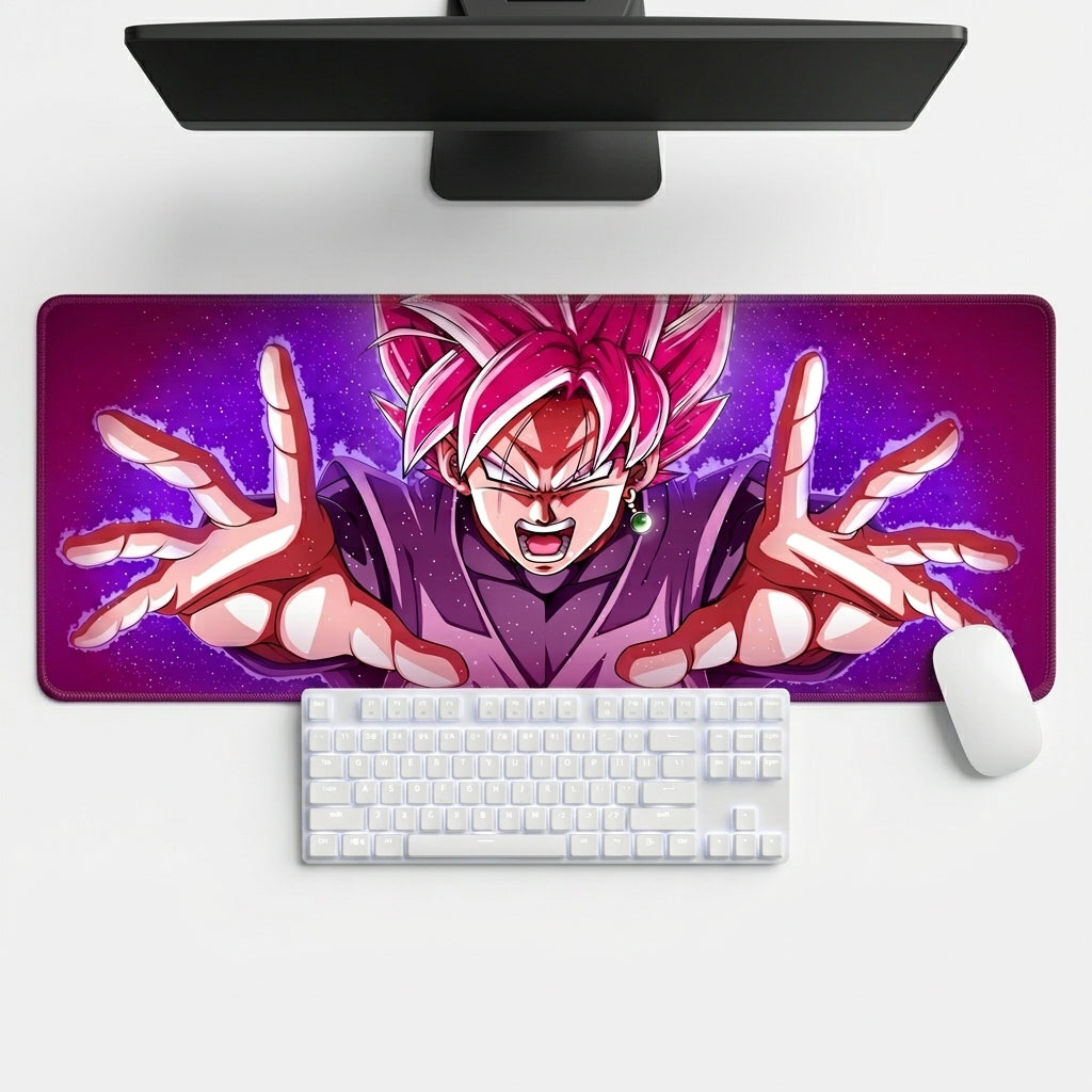 Cosmic Rage Warrior Desk Mat Mouse Pad