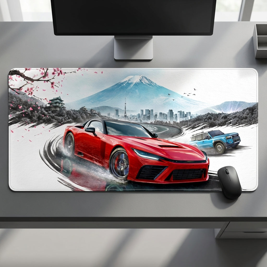 Tokyo Drift Sakura Desk Mat Mouse Pad