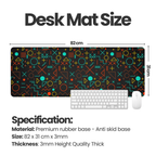 Neon Grid Premium Desk Mat