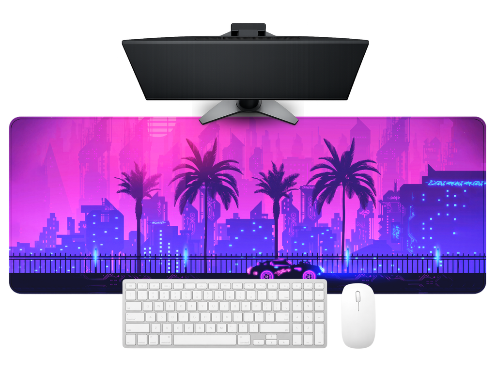 Neon City Extended Desk Mat