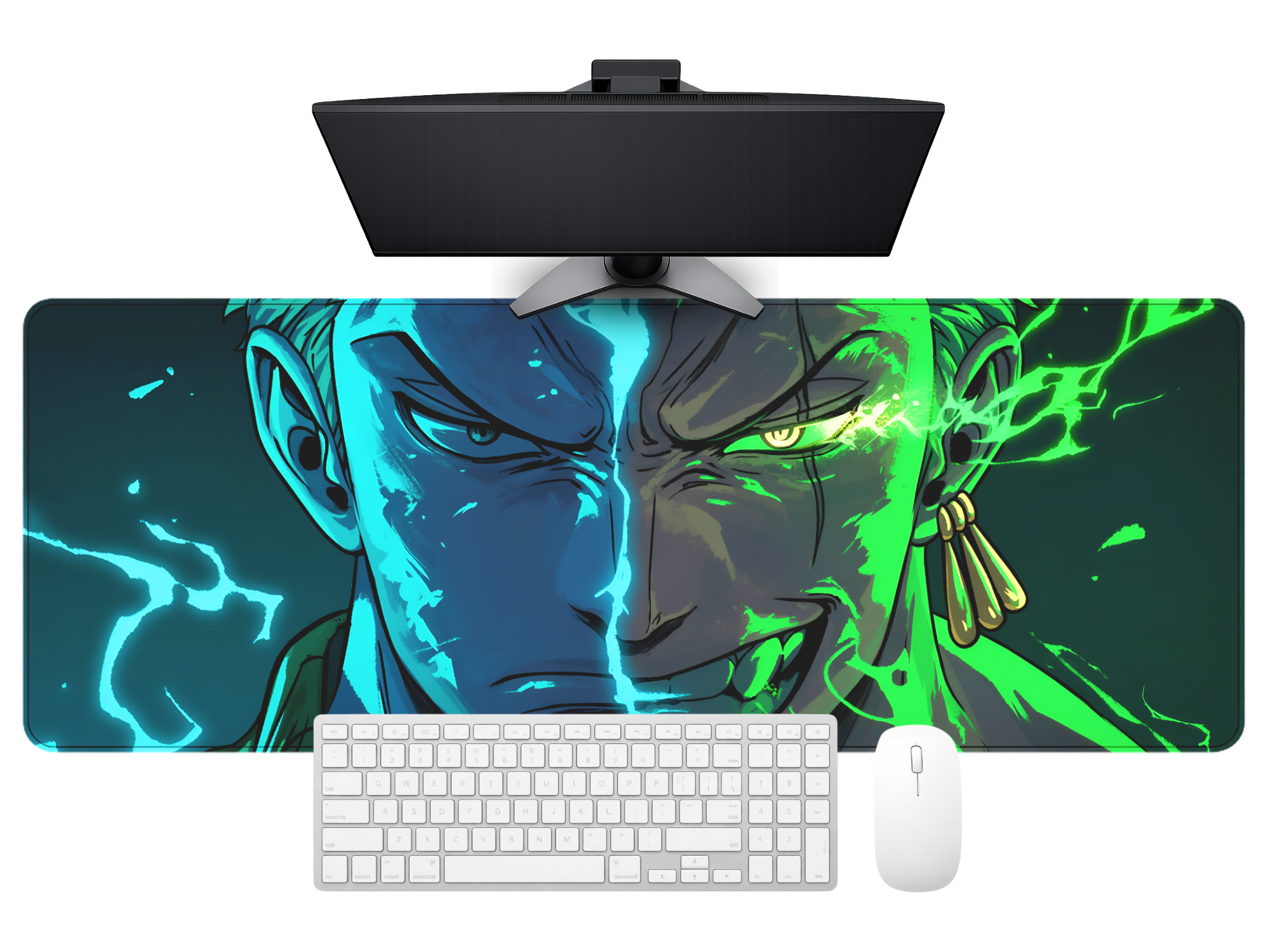 Warrior Energy Anime Desk Mat Mouse Pad