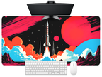 Rocket Launch Desk Mat Mouse Pad
