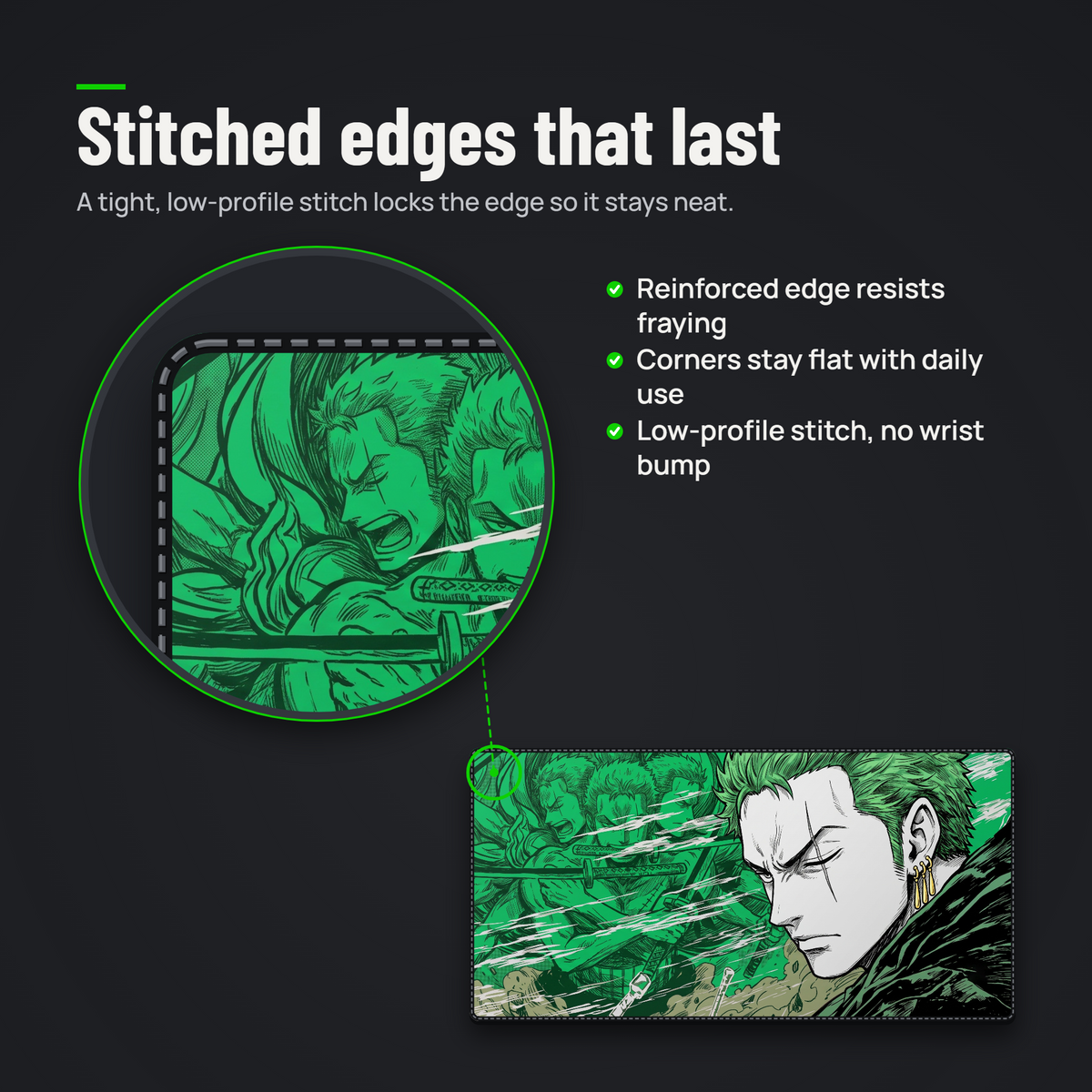 Emerald Warrior Desk Mat Mouse Pad