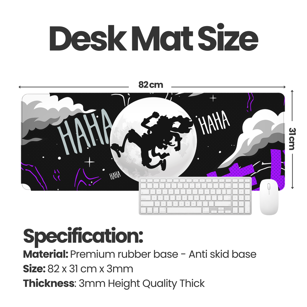 Dark Comic Style Premium Desk Mat