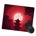 Red Moon Pagoda Mouse Pad