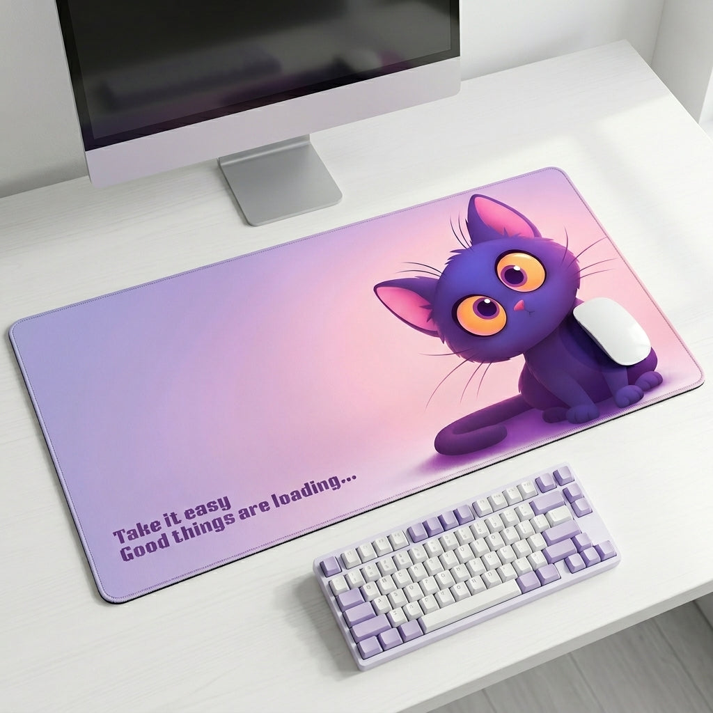 Good Things Loading Desk Mat Mouse Pad