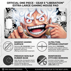 Epic White-Haired Warrior Gaming Desk Mat Mouse Pad