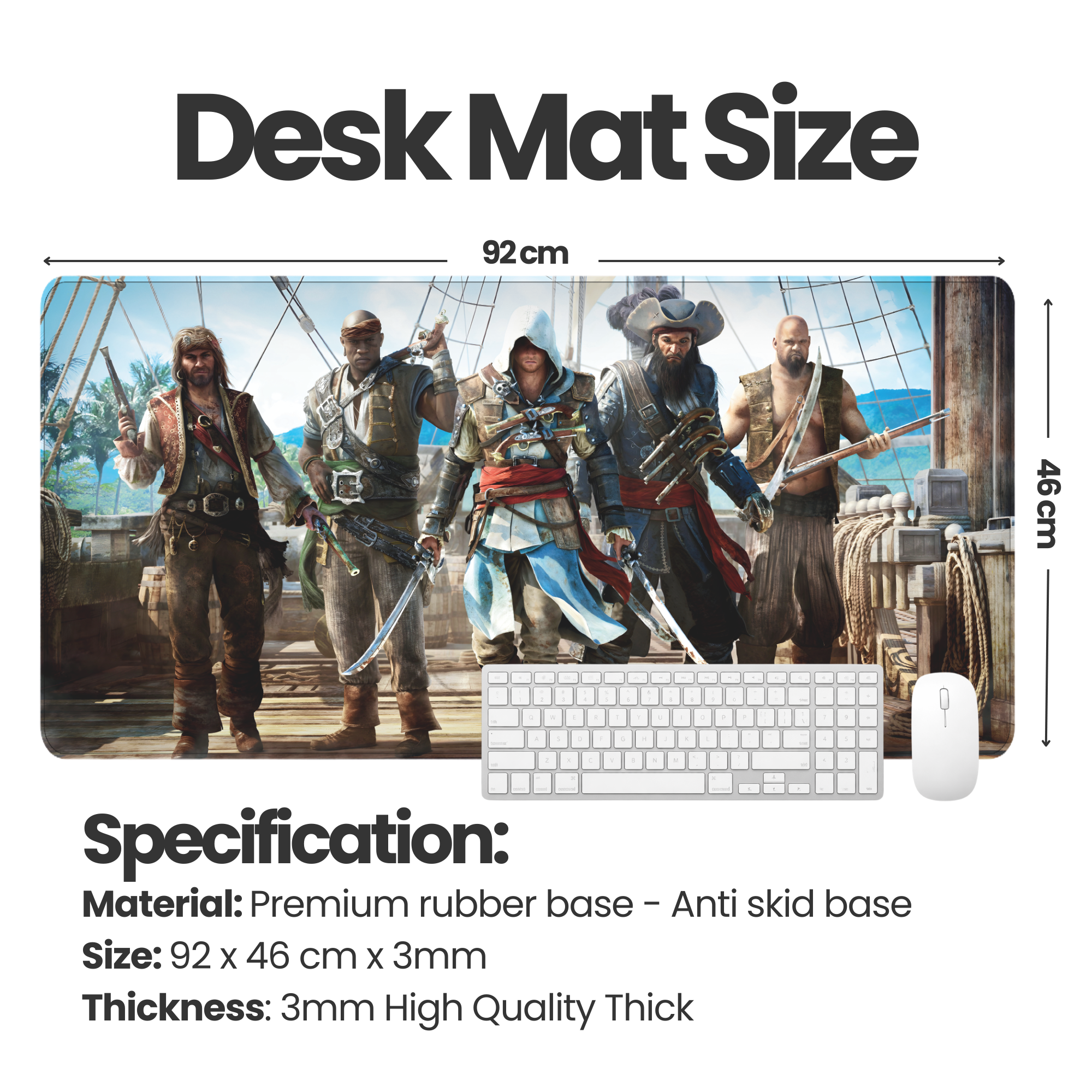 Epic Crew Adventure Gaming Desk Mat Mouse Pad