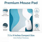 Aqua Flow Minimal Abstract Mouse Pad