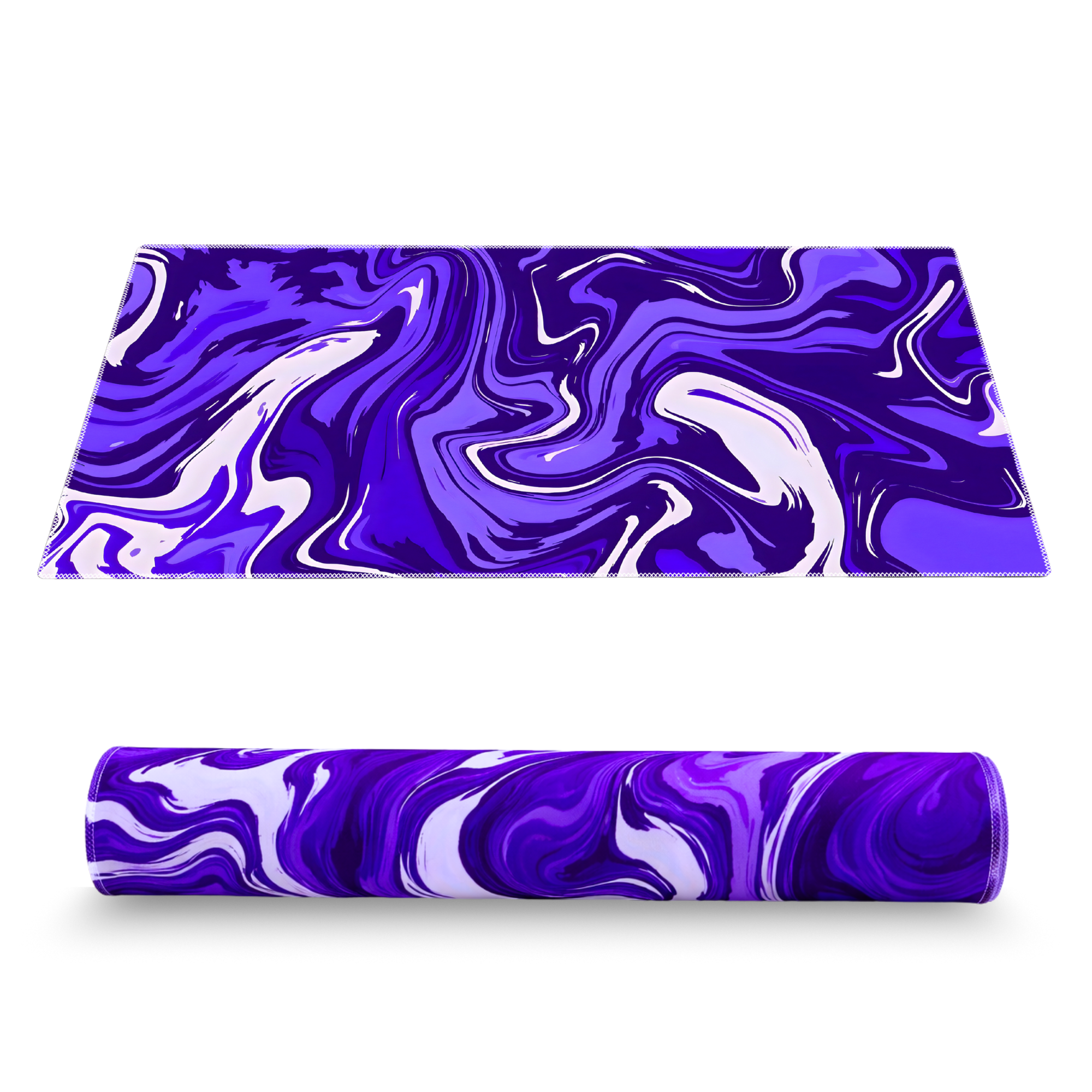 Abstract Purple Desk Mat Mouse Pad