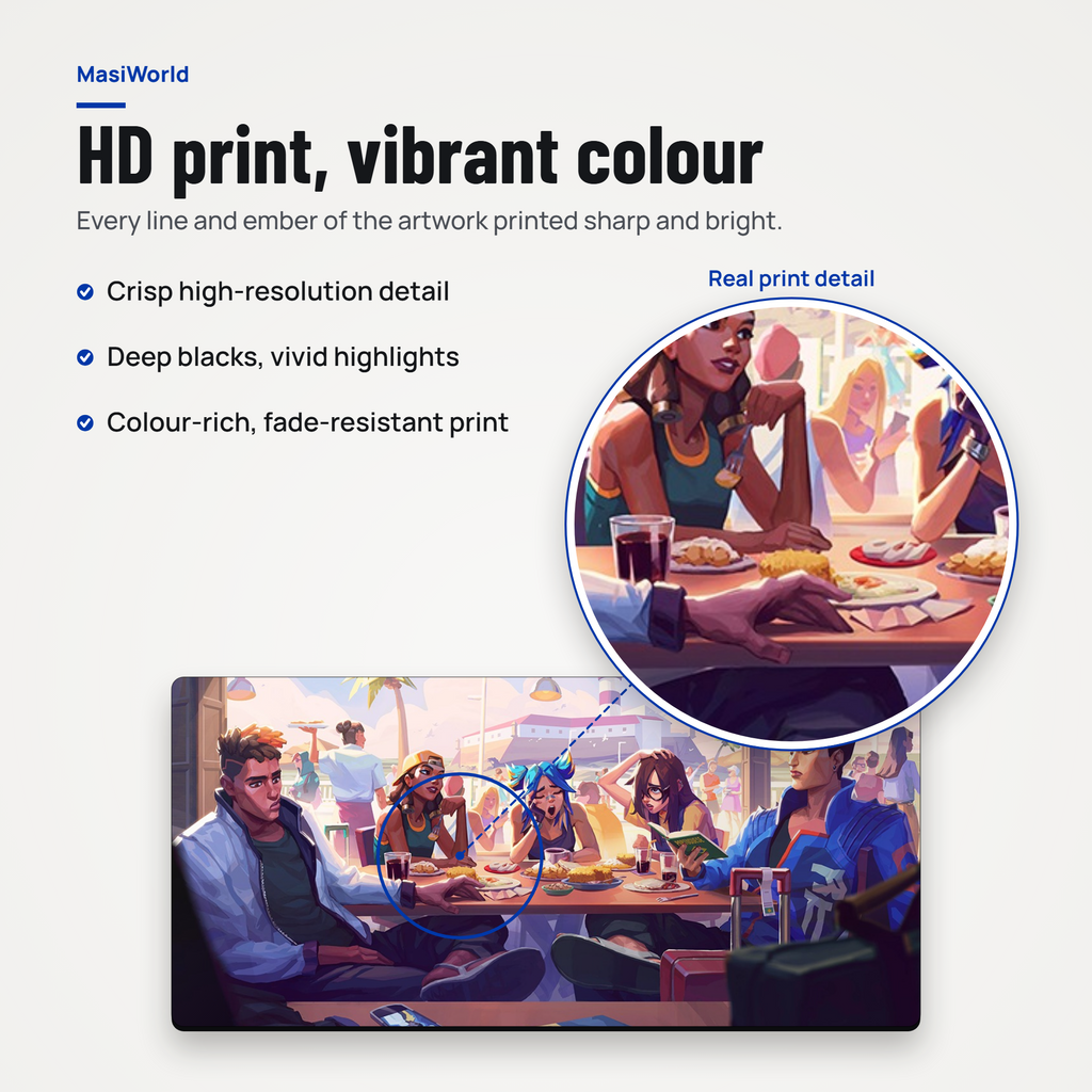 Cafe Vibes Aesthetic Desk Mat Mouse Pad