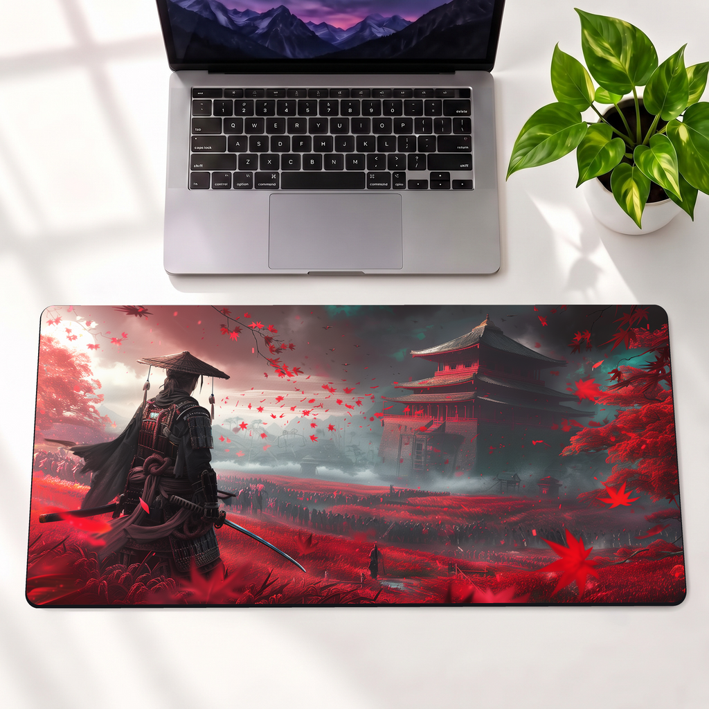 Crimson Ronin Desk Mat Mouse Pad