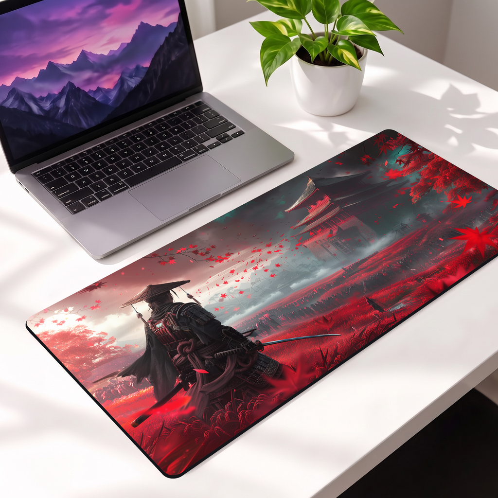 Crimson Ronin Desk Mat Mouse Pad