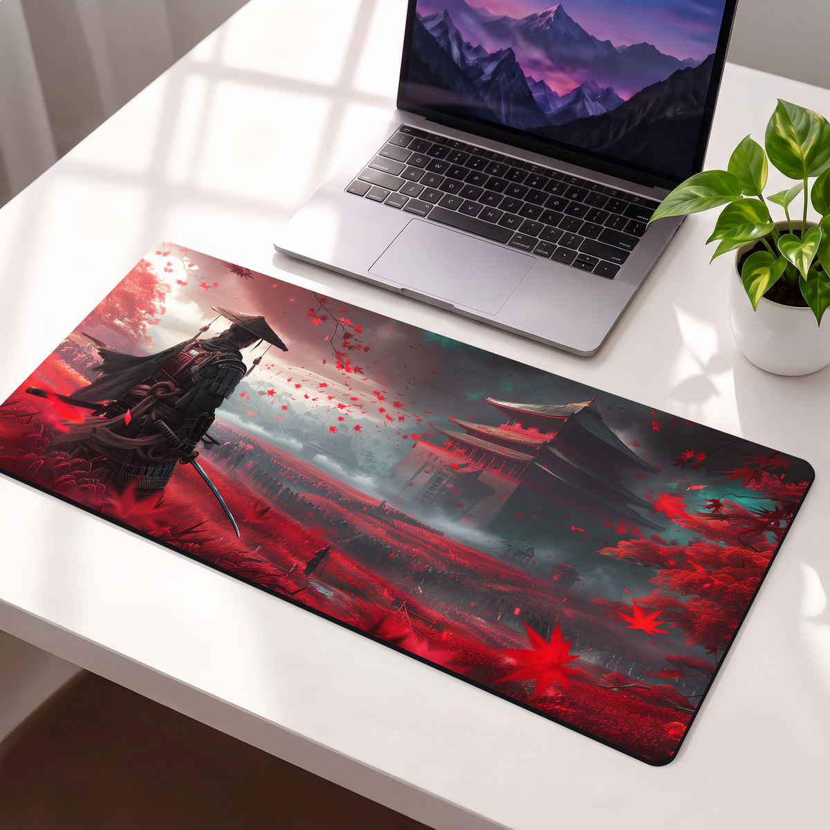Crimson Ronin Desk Mat Mouse Pad